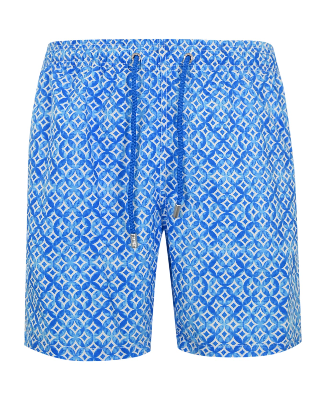 MC2 Saint Barth Gustavia Swimsuit With Majolica Print - Azzurro