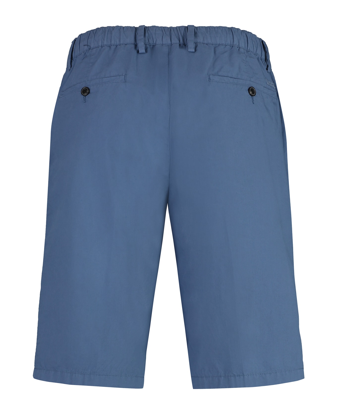 Paul&Shark Cotton Bermuda Shorts - Light Blue