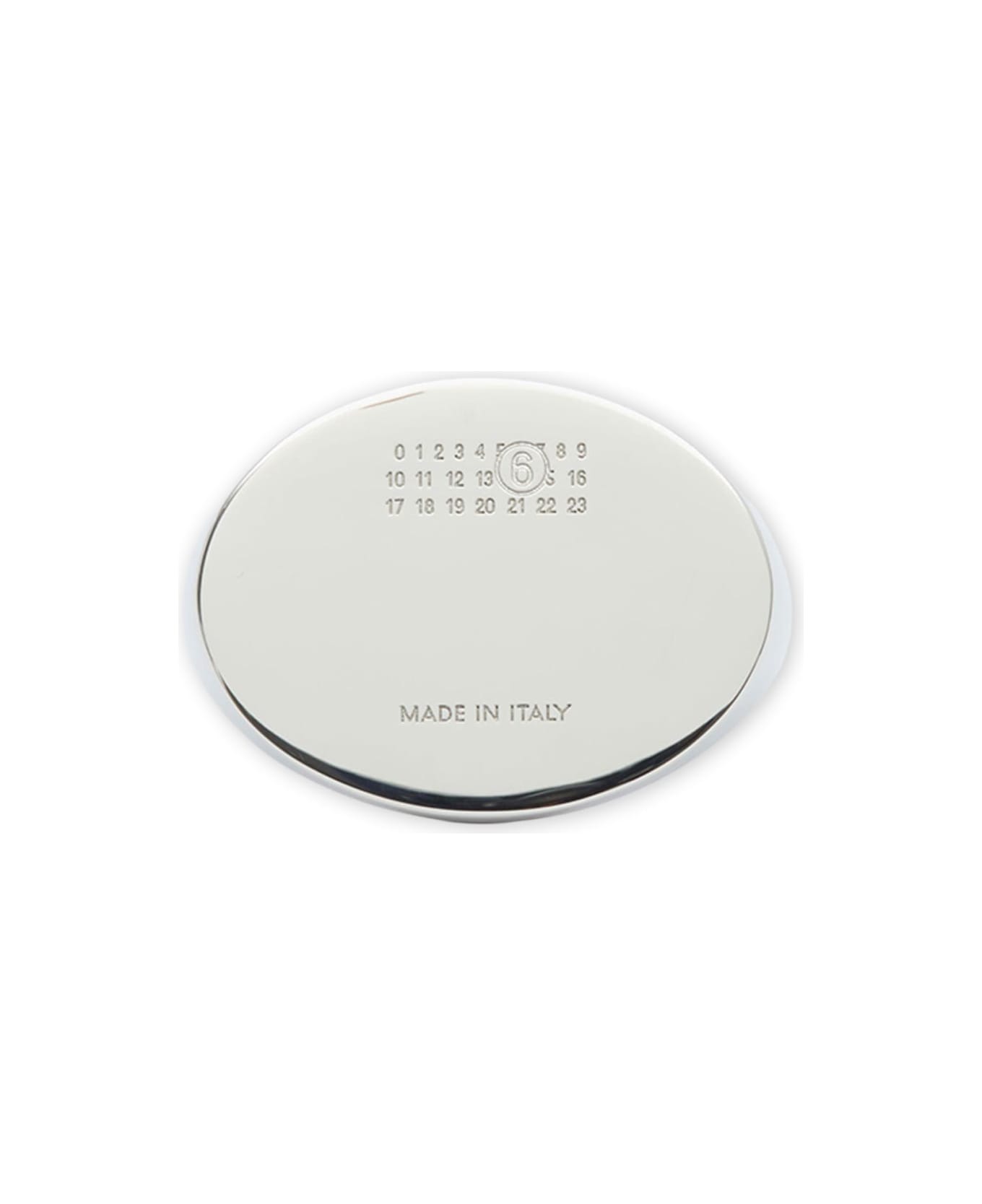 MM6 Maison Margiela Metal Ring - Polished palladio