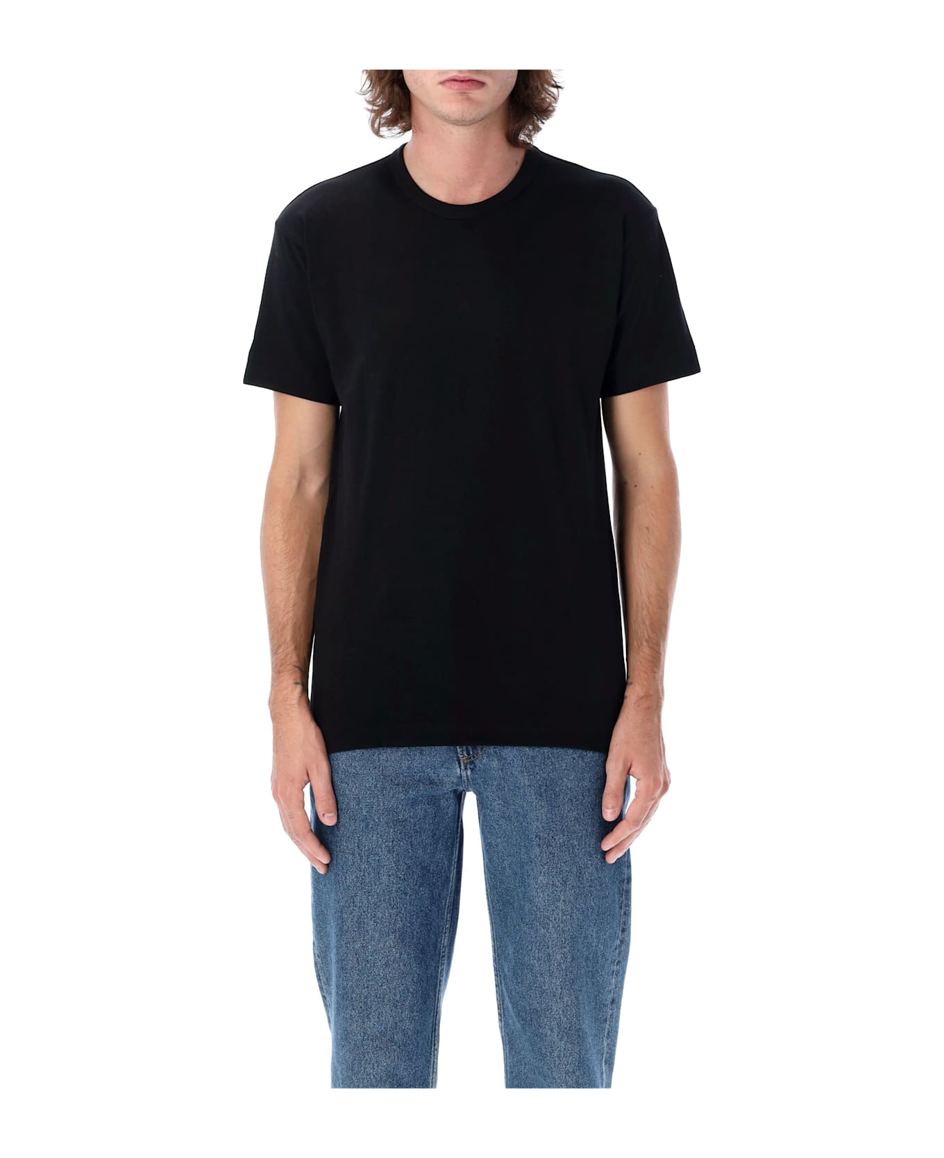 Comme des Garçons Play Back Black Heart Patch Tee - BLACK