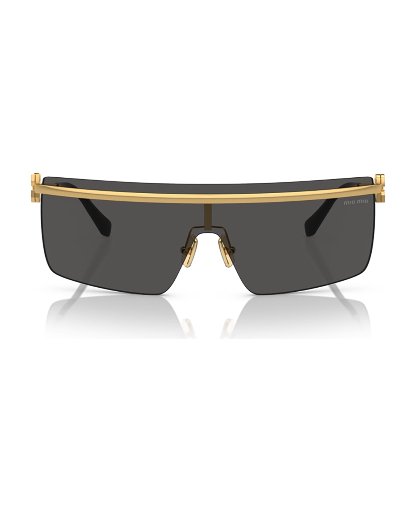 Miu Miu Eyewear Mu 50zs Gold Sunglasses - Gold