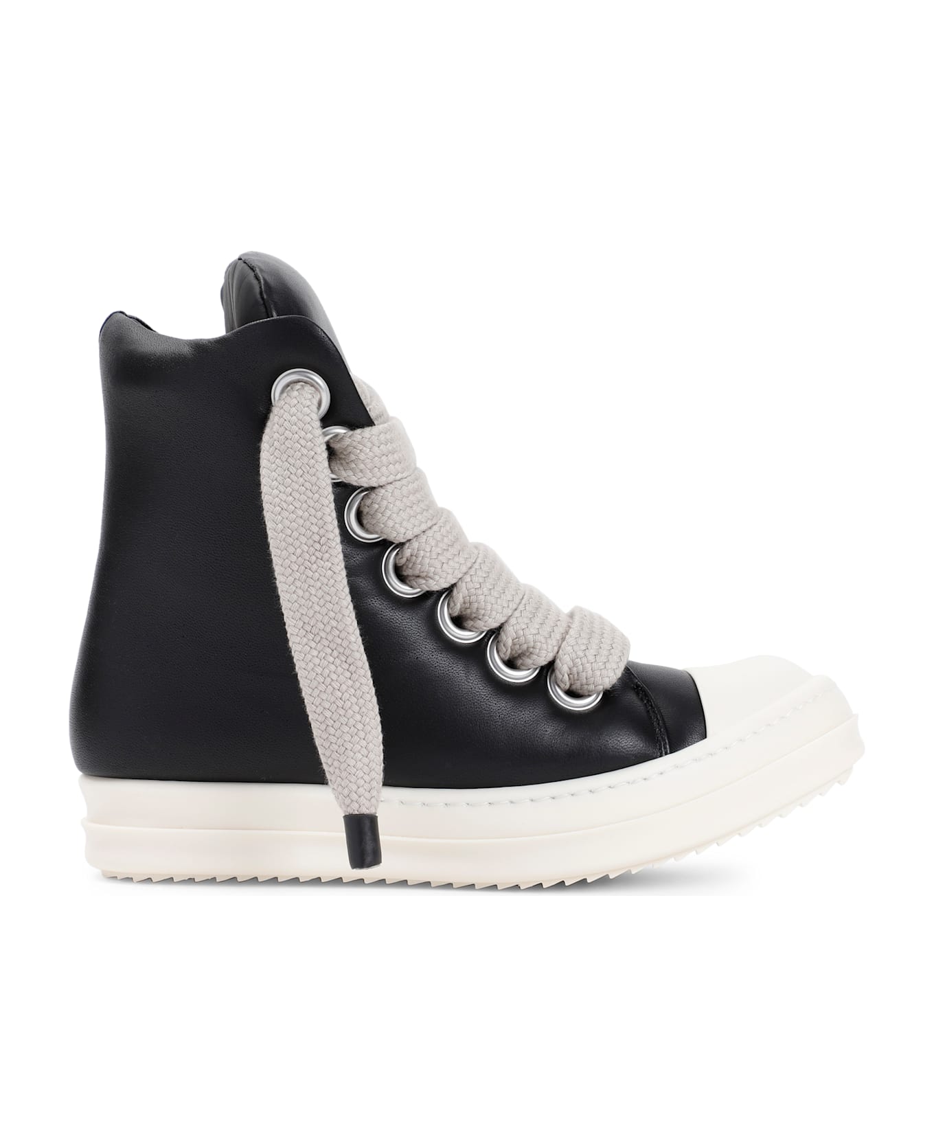 Rick Owens Jumbo Laced Padded Sneakers - Black Milk Milk