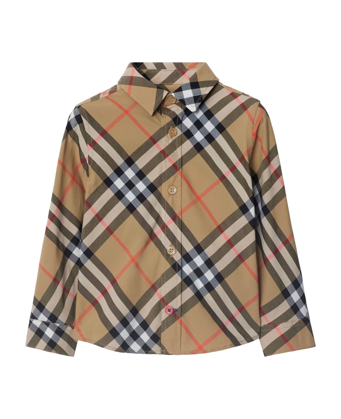 Burberry Kids Shirts Brown - Brown