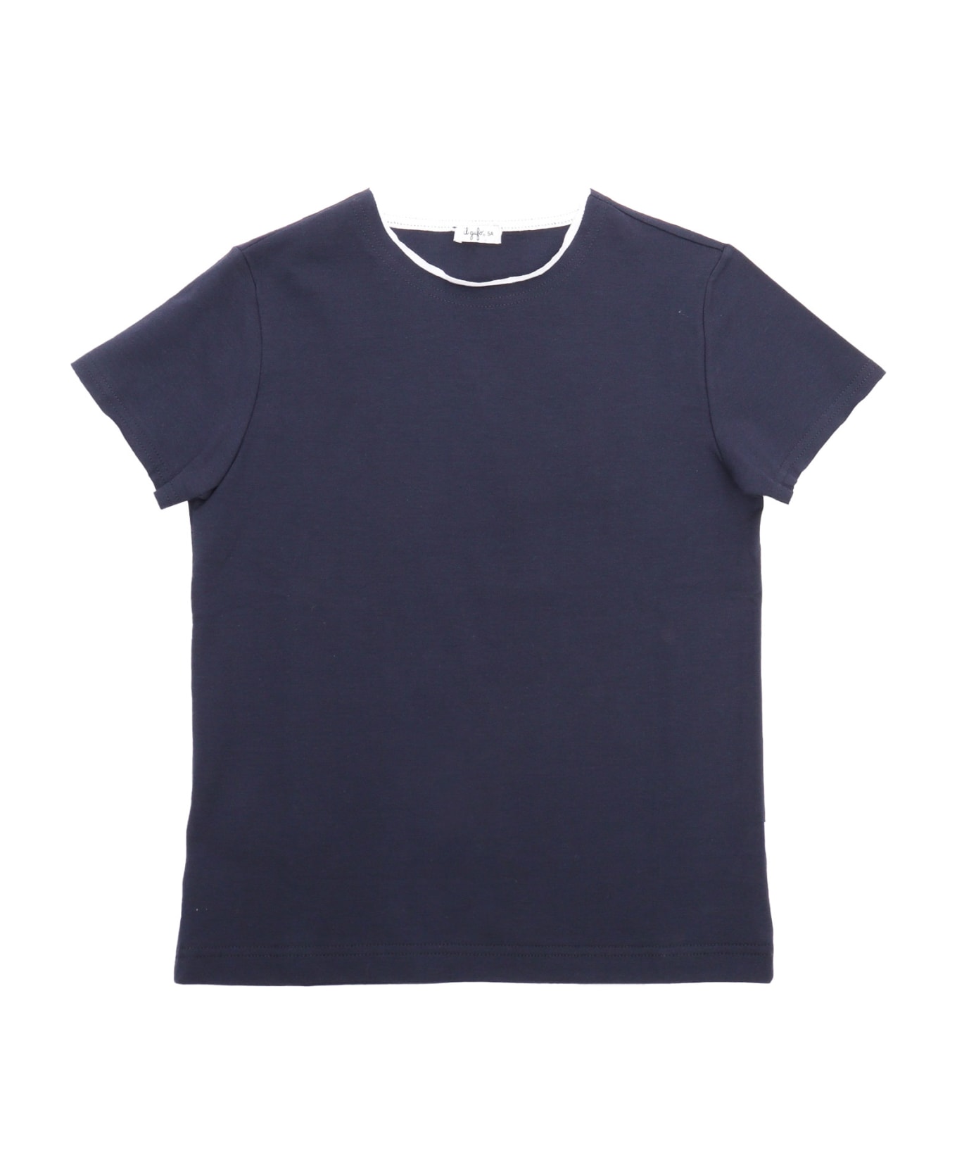 Il Gufo Children's Cotton T-shirt - BLUE