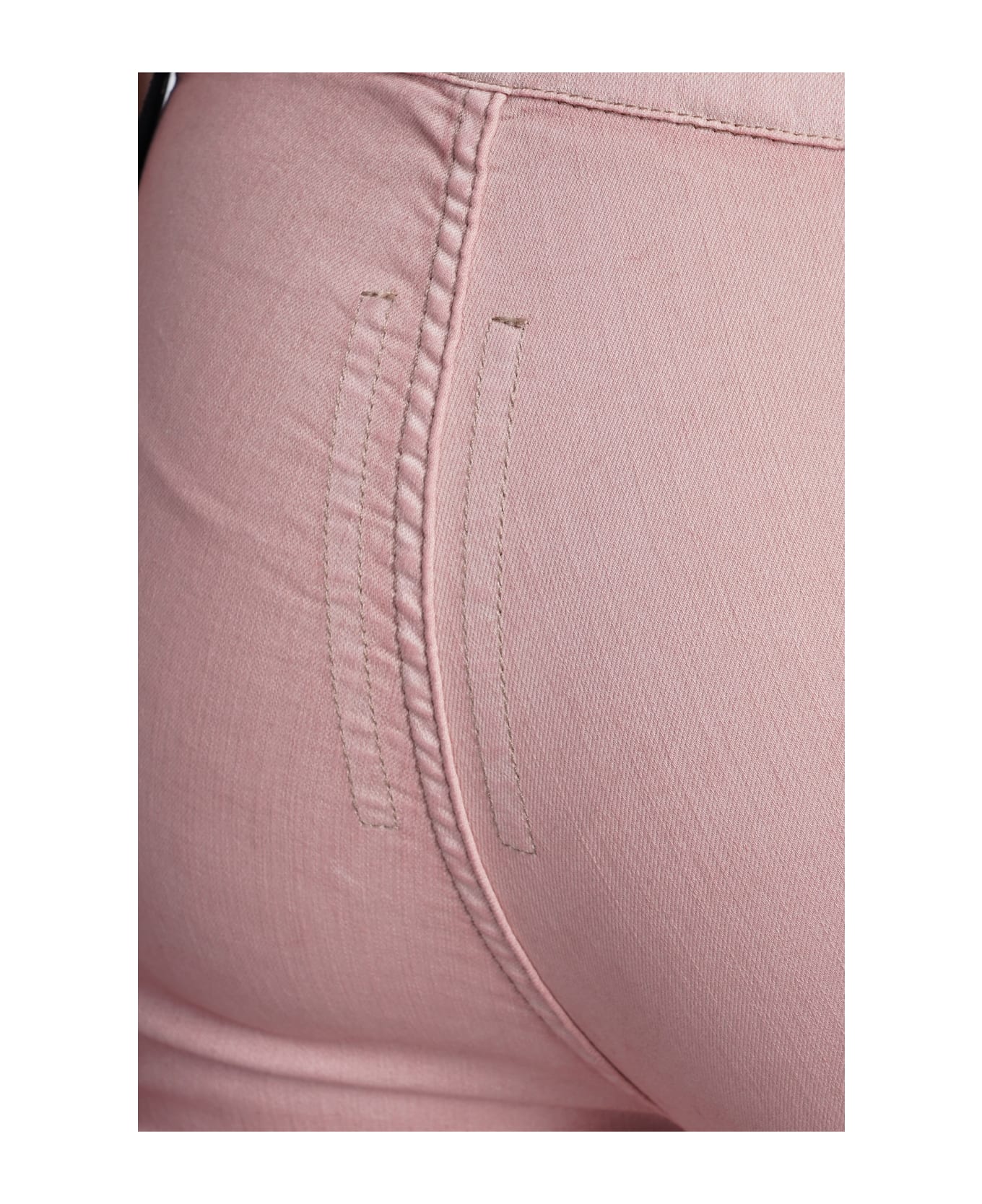 DRKSHDW Slit Front Leggins Leggings In Rose-pink Cotton - rose-pink