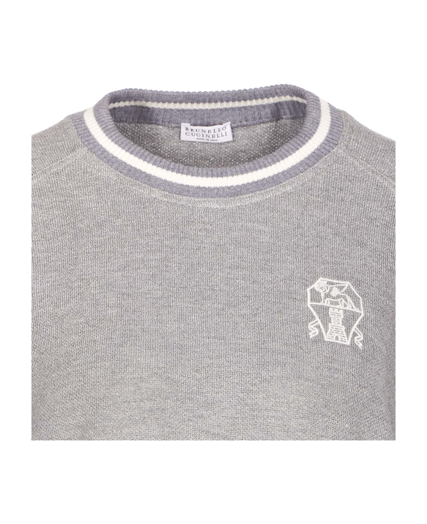 Brunello Cucinelli Logo Sweatshirt - Grey