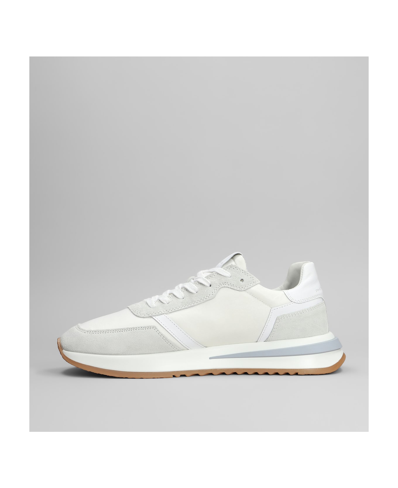 Philippe Model Tropez 2.1 Sneakers In White Suede And Fabric - white