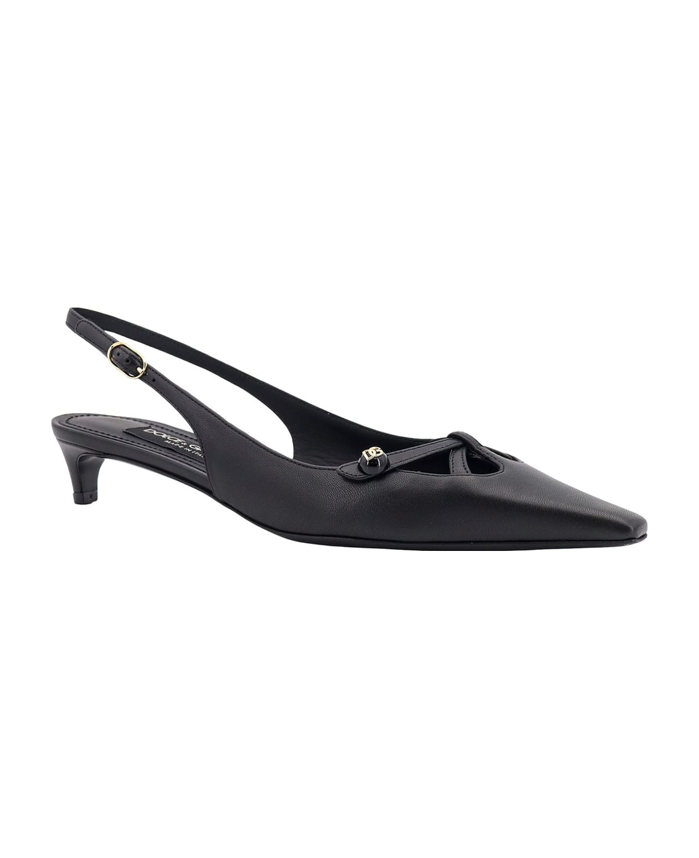 Dolce & Gabbana Dg Logo Slingback - Black