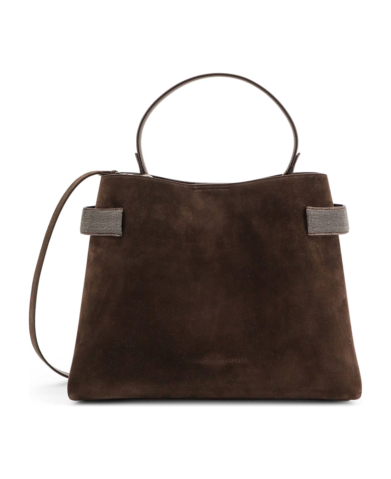 Brunello Cucinelli Suede Shoulder Bag - Corvino