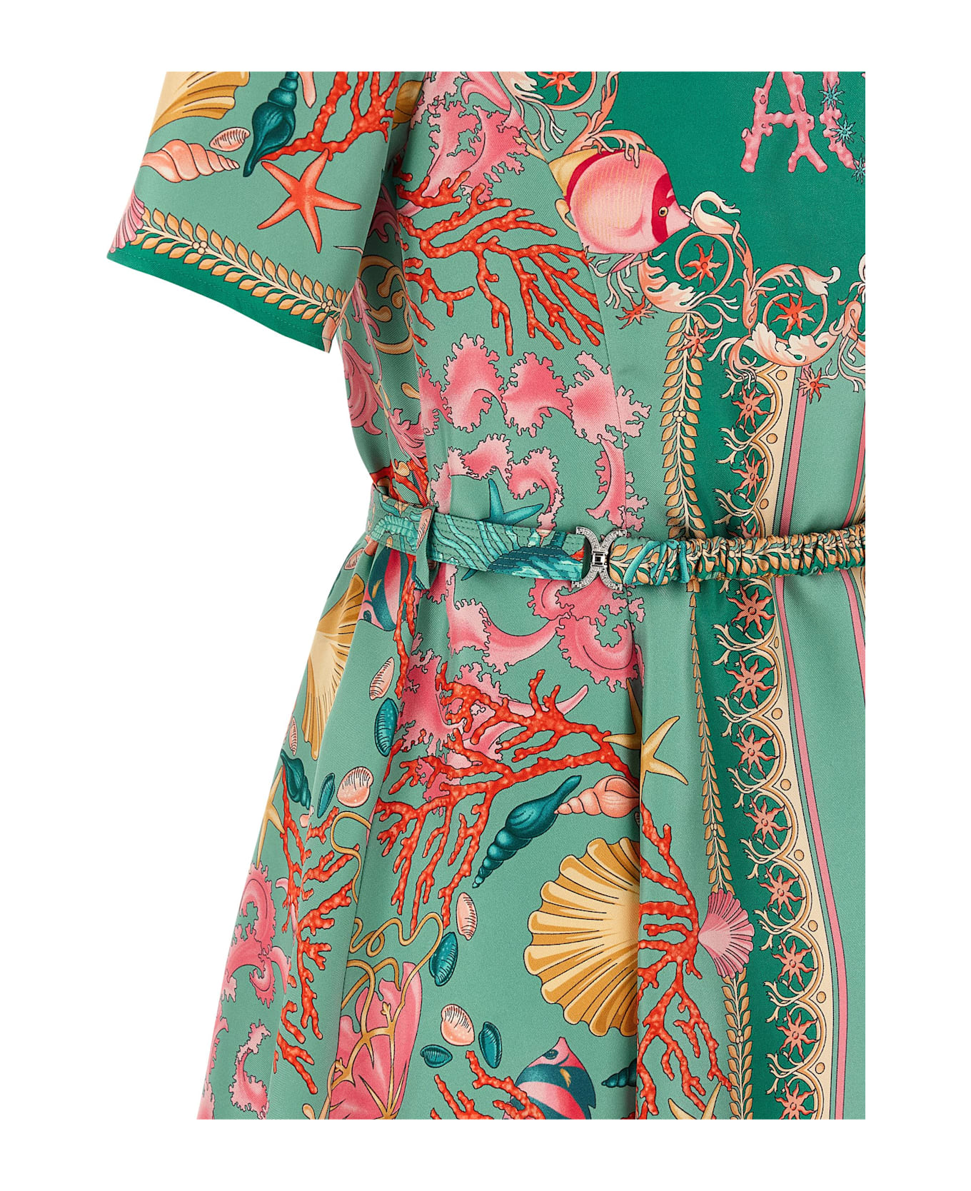 Versace 
underwater Barocco
 Dress - Green