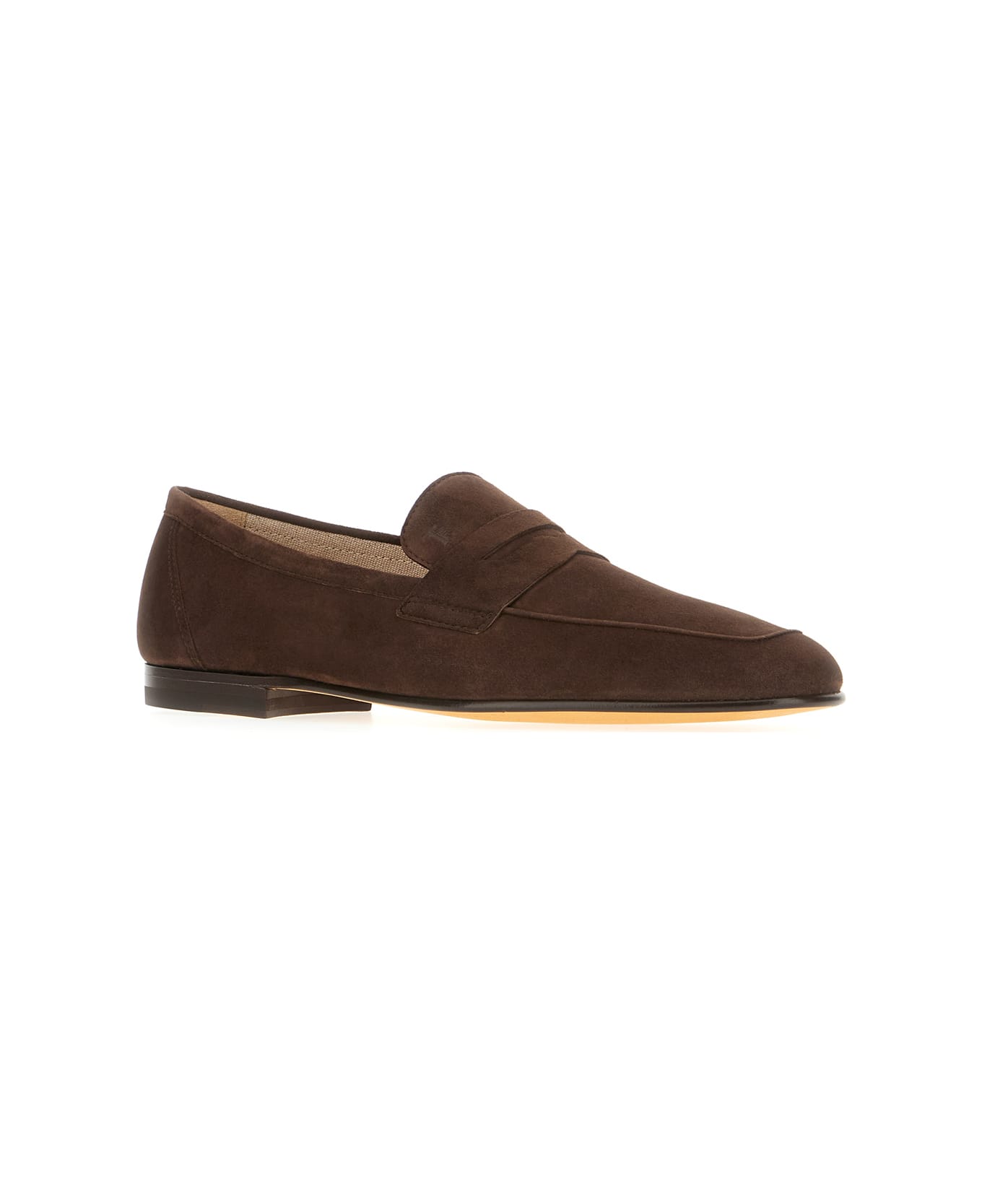 Tod's Chocolate Suede Loafers - Moro