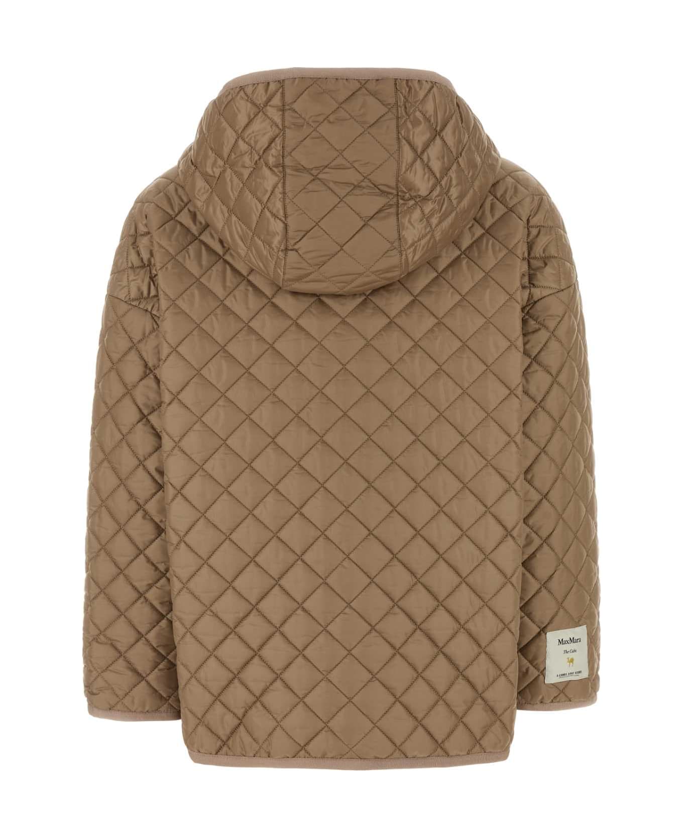 Max Mara The Cube Camel Polyester Leo Reversible Jacket - HONEY
