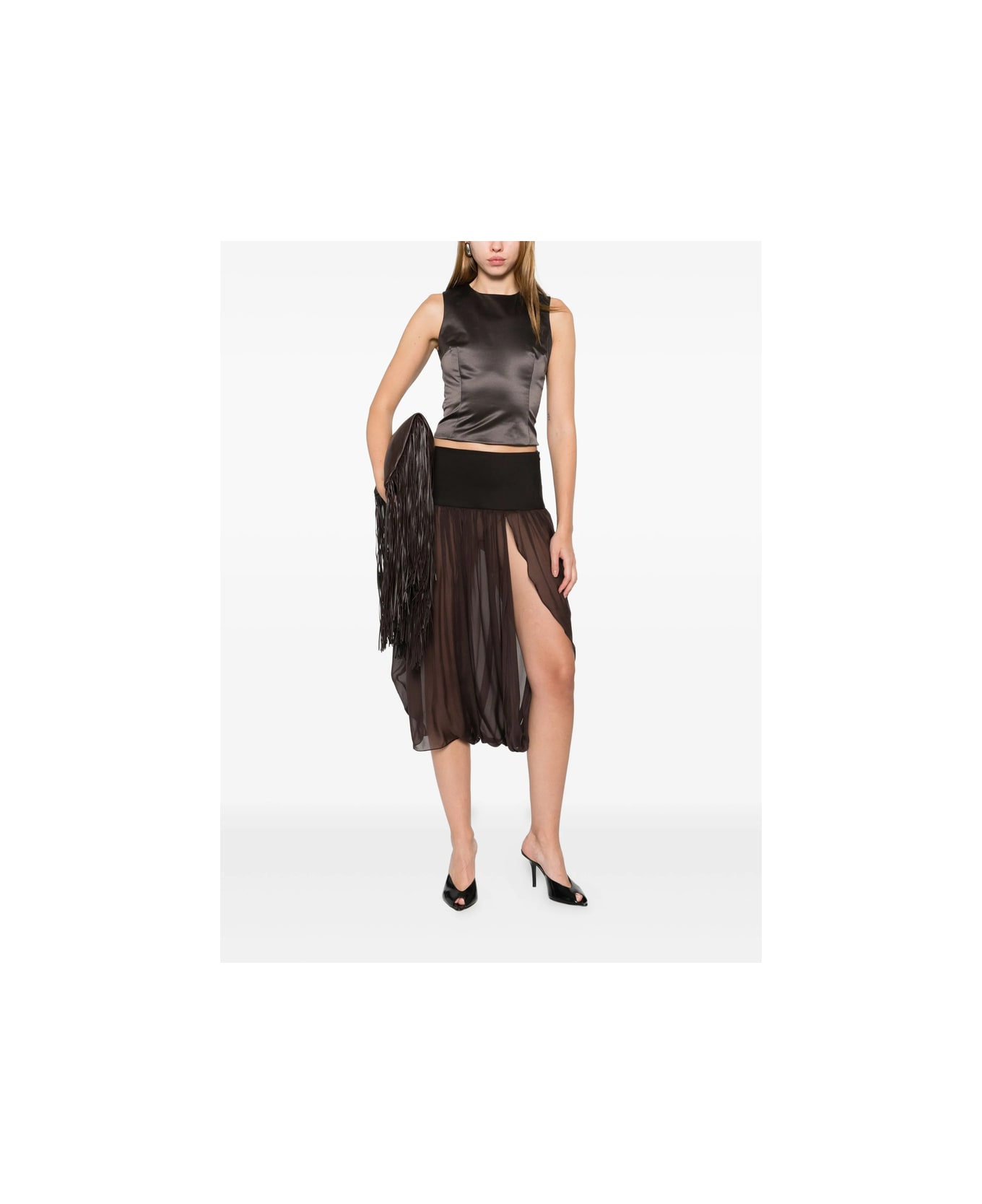 Paloma Wool Skirt - BROWN