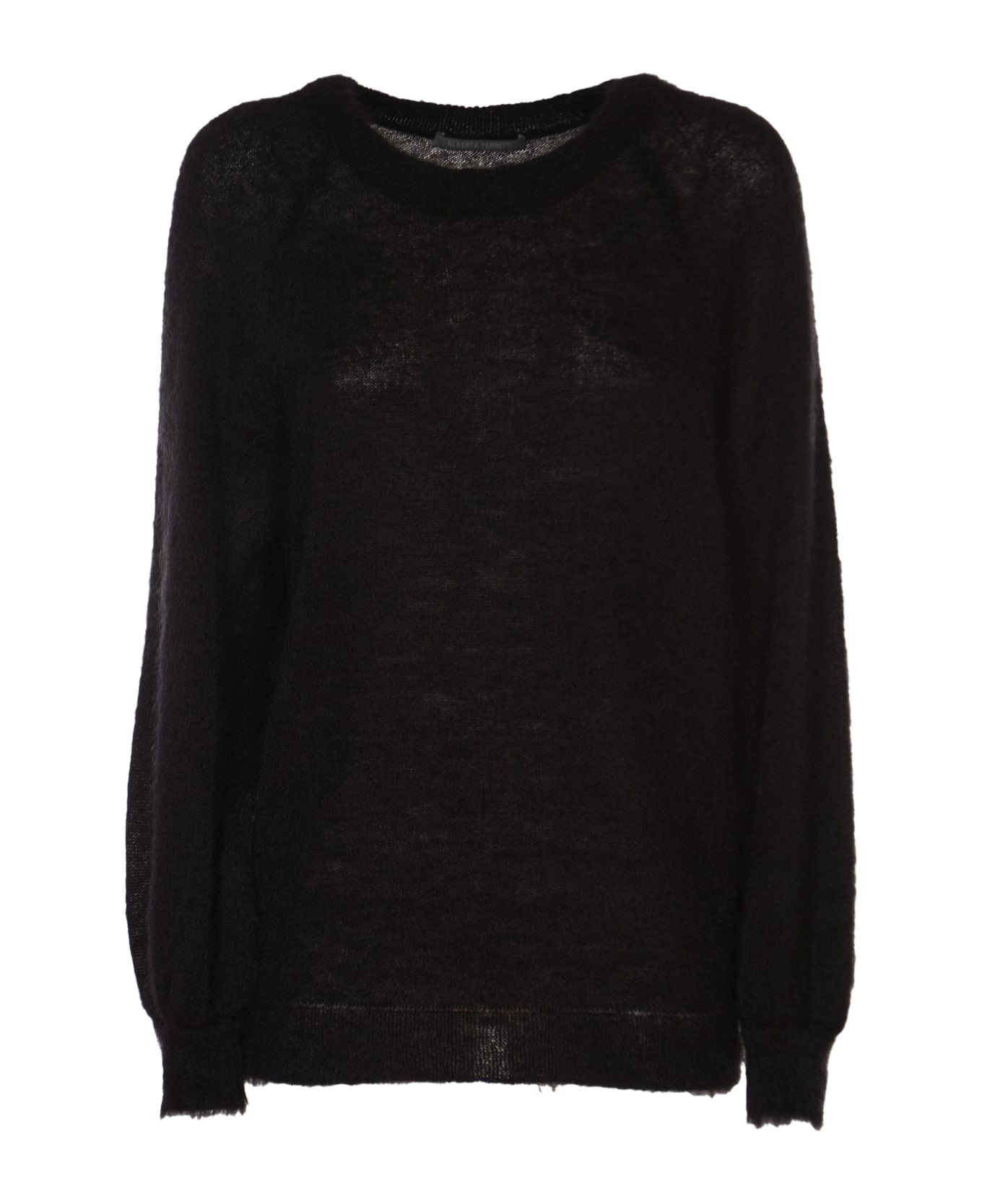 Alberta Ferretti Round Neck Sweater - Black ニットウェア
