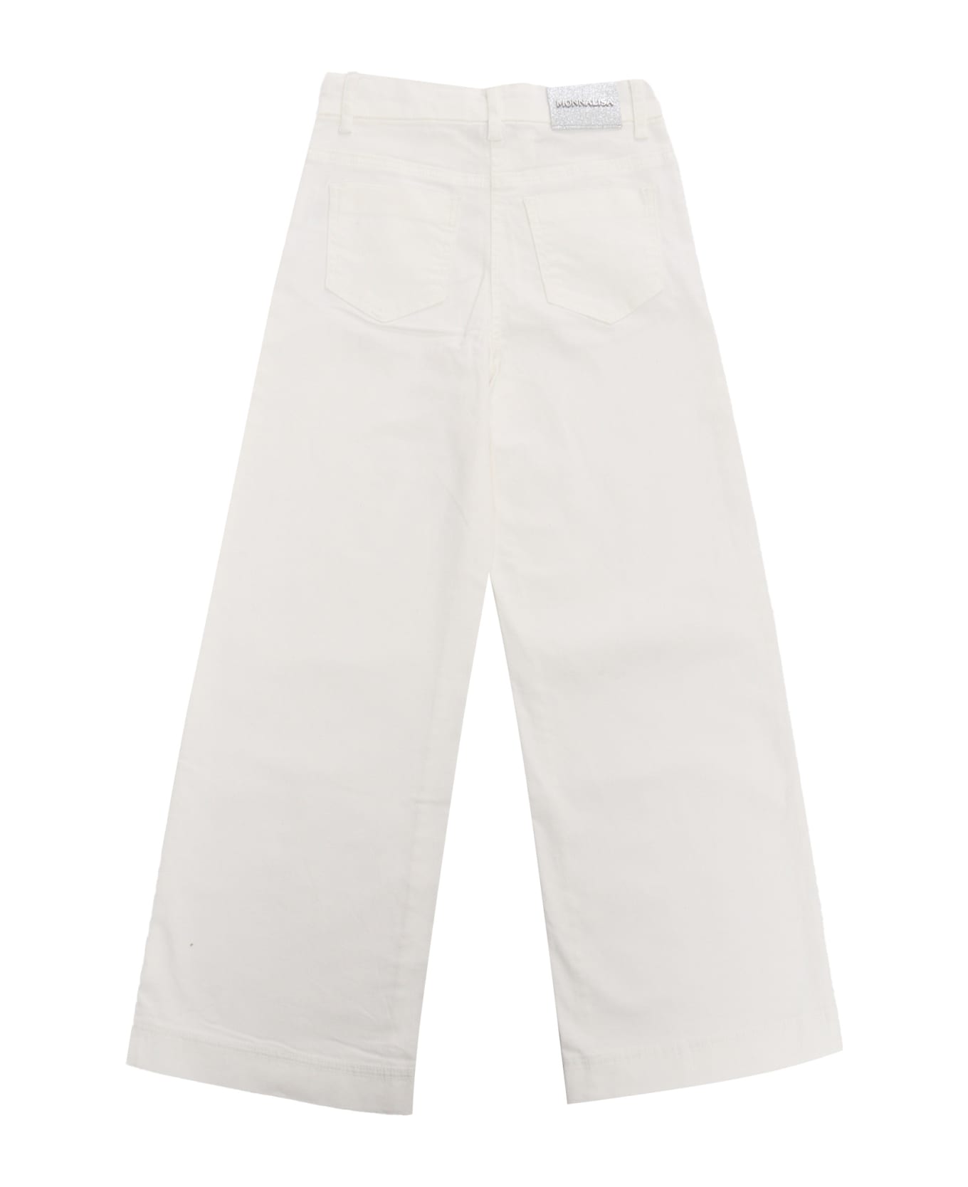 Monnalisa White Cocktail Jeans - WHITE