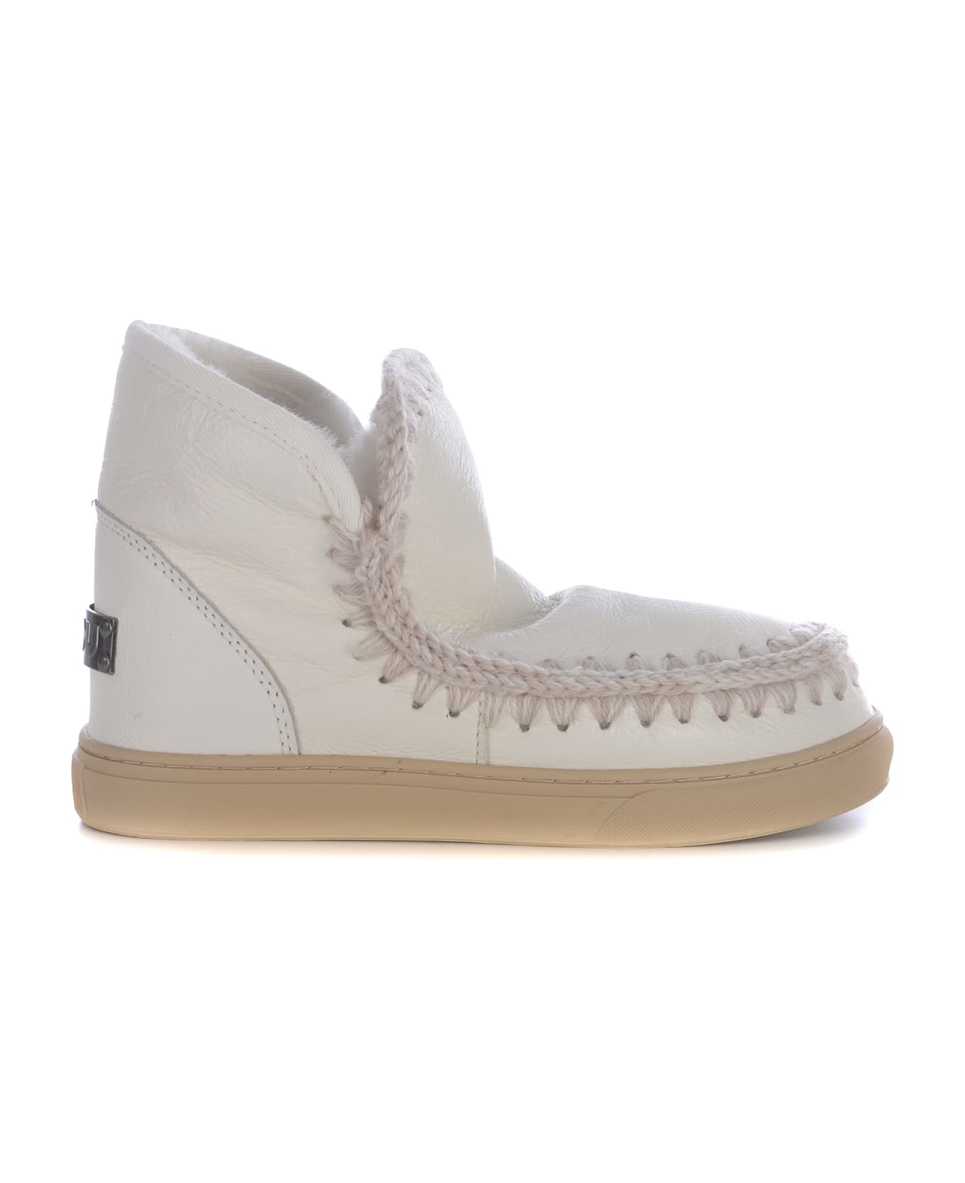 Mou Stivaletti Mou "eskimo Sneakers" In Pelle - Bianco