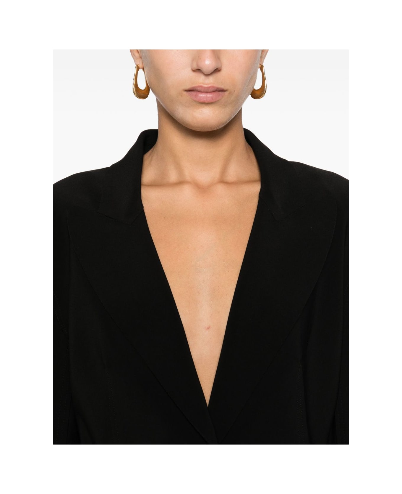 Norma Kamali Single-breasted Cropped Jacket - Black