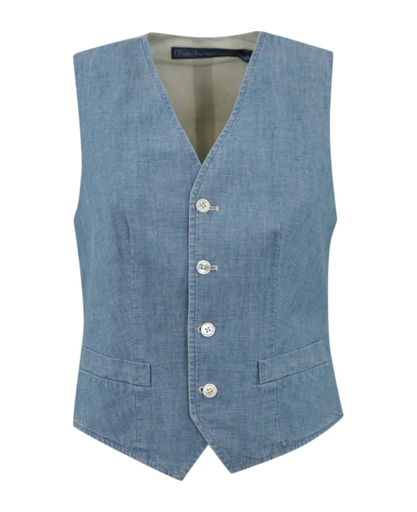 Polo Ralph Lauren Chambray Cotton Vest - Chambray
