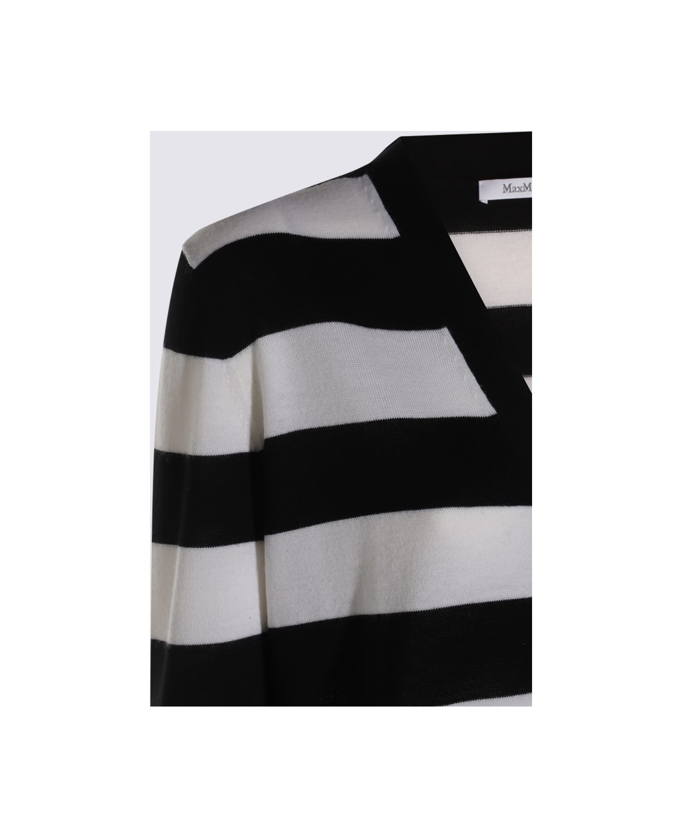 Max Mara Black And White Knitwear - White