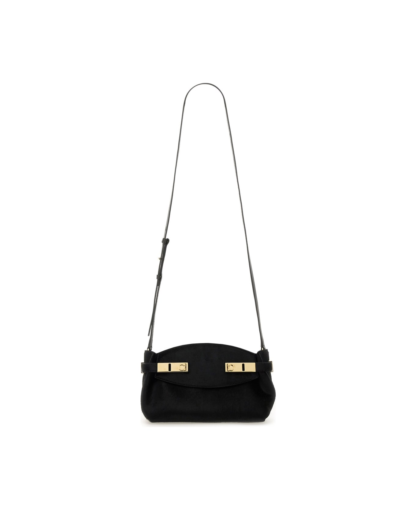 Ferragamo "hug Soft" Bag - BLACK
