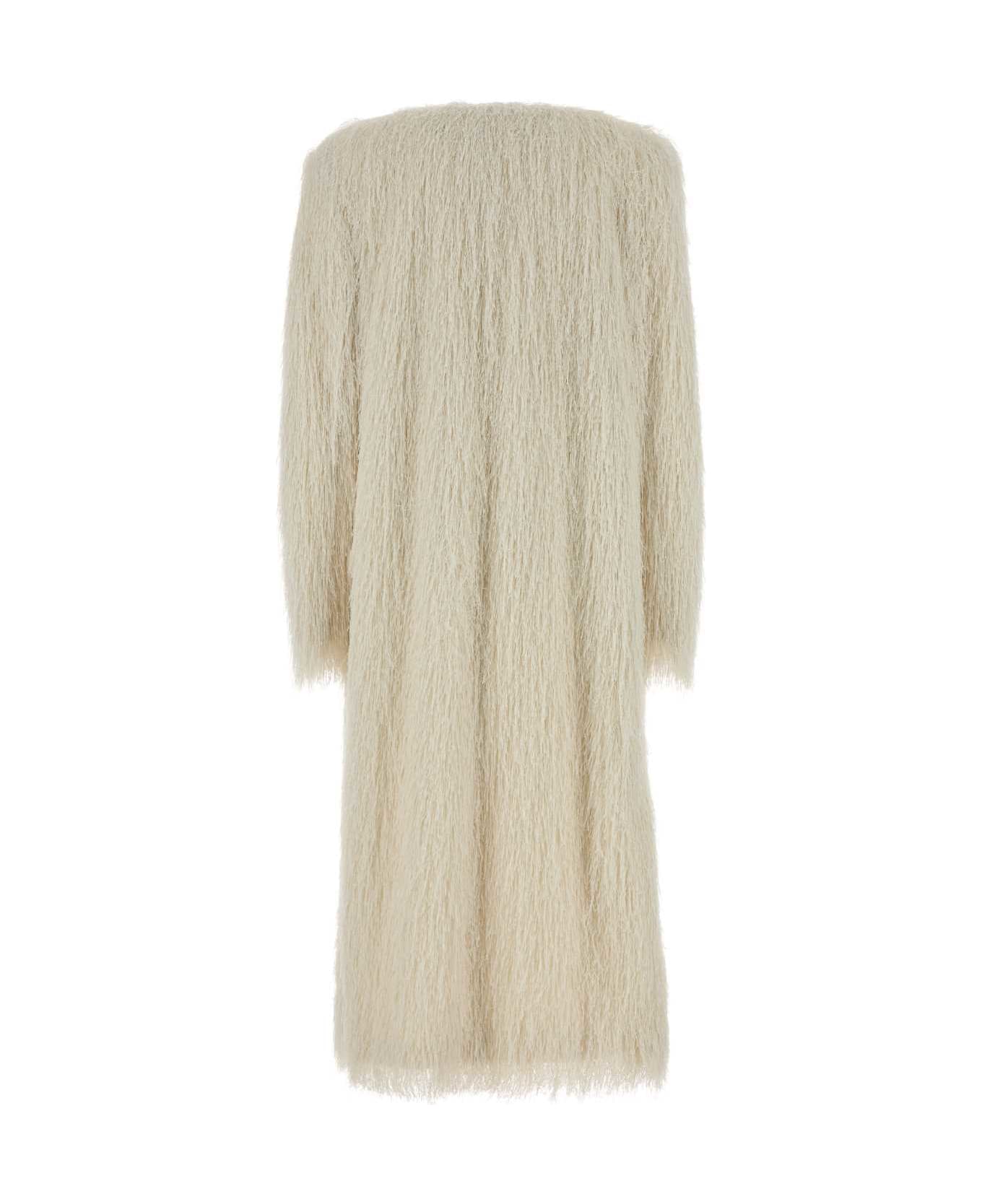 Dries Van Noten White Polyester Rivla Coat - White