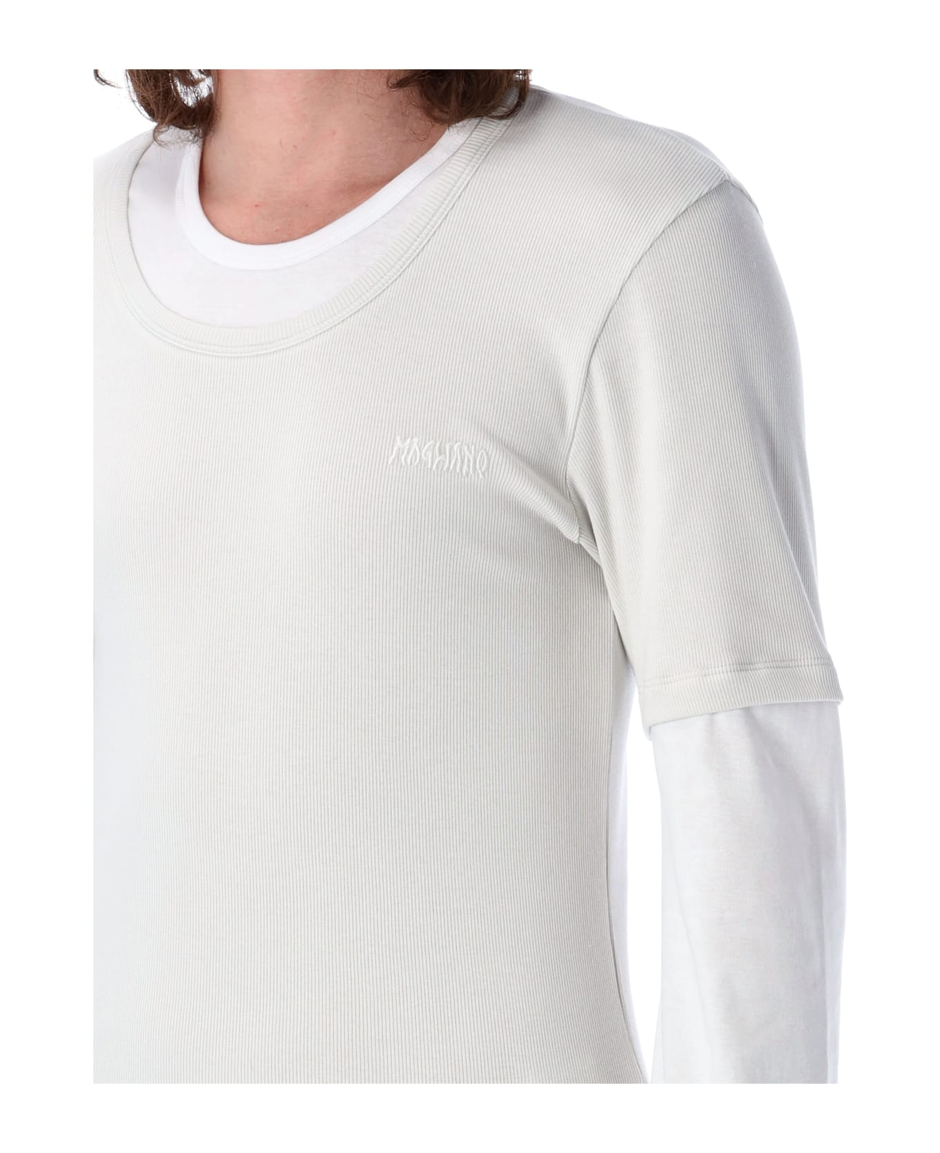 Magliano Double Tshirt Long Sleeve - MASTICE WHITE