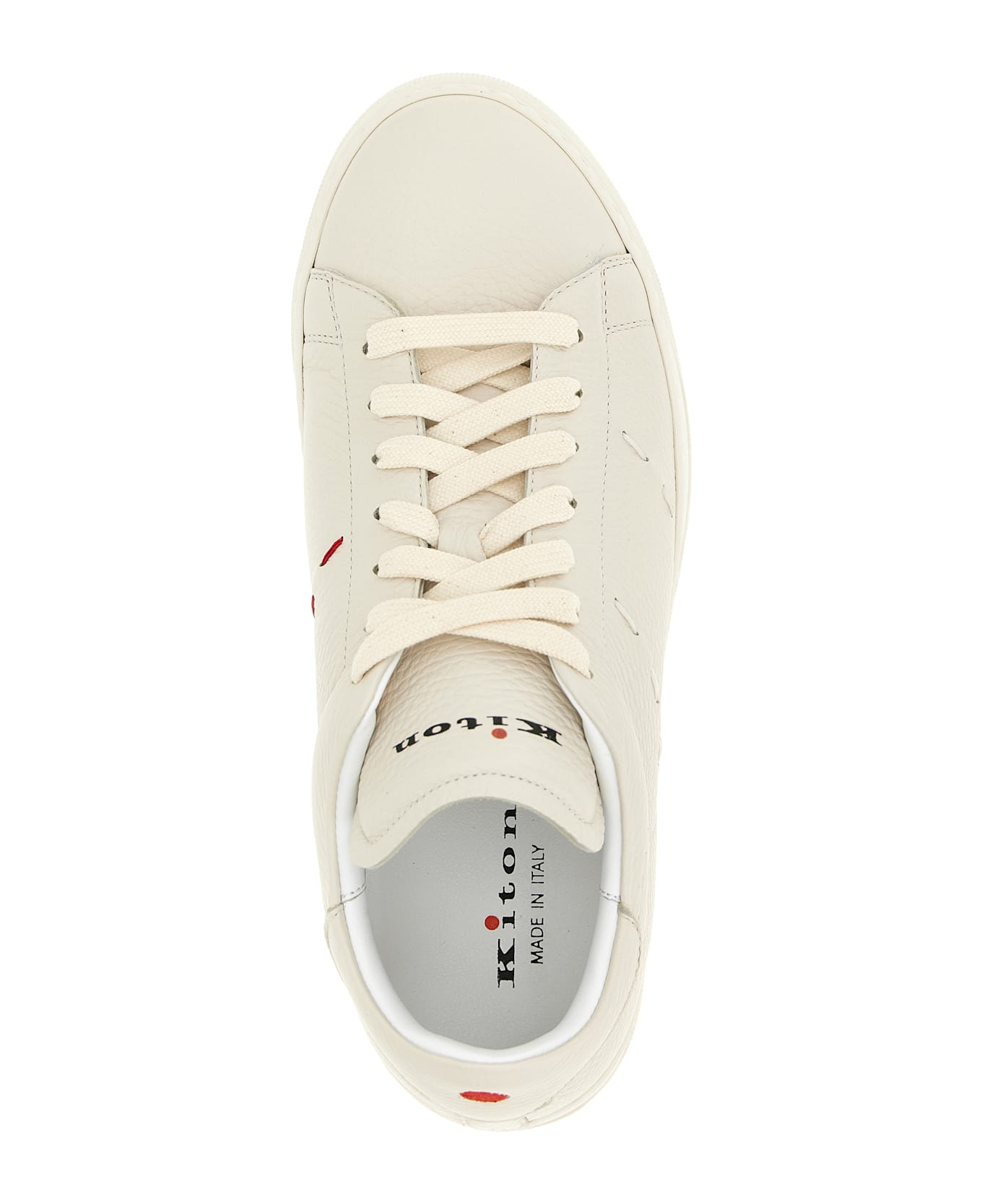 Kiton Leather Sneakers - White