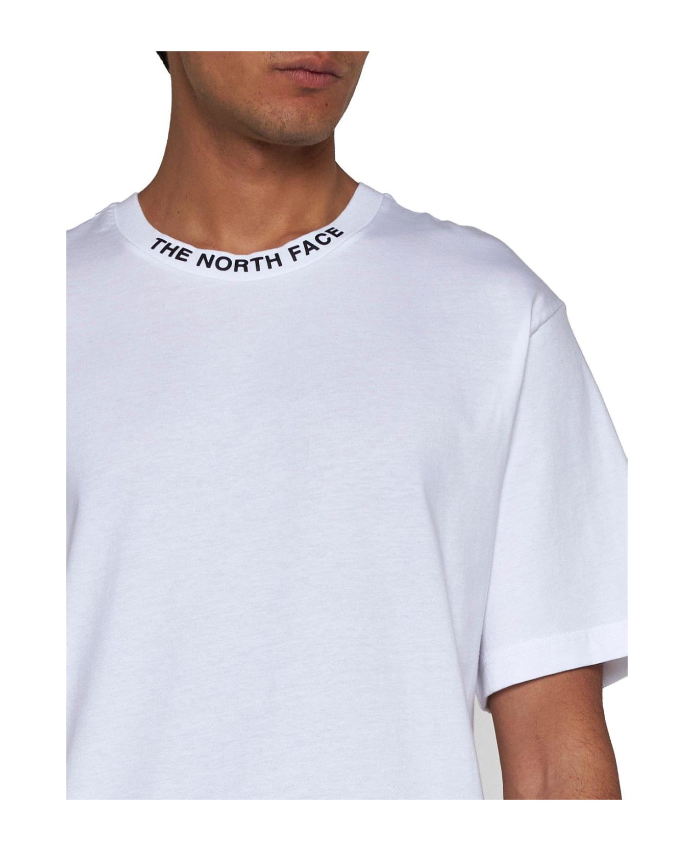 The North Face Logo Printed Crewneck T-shirt - Bianco