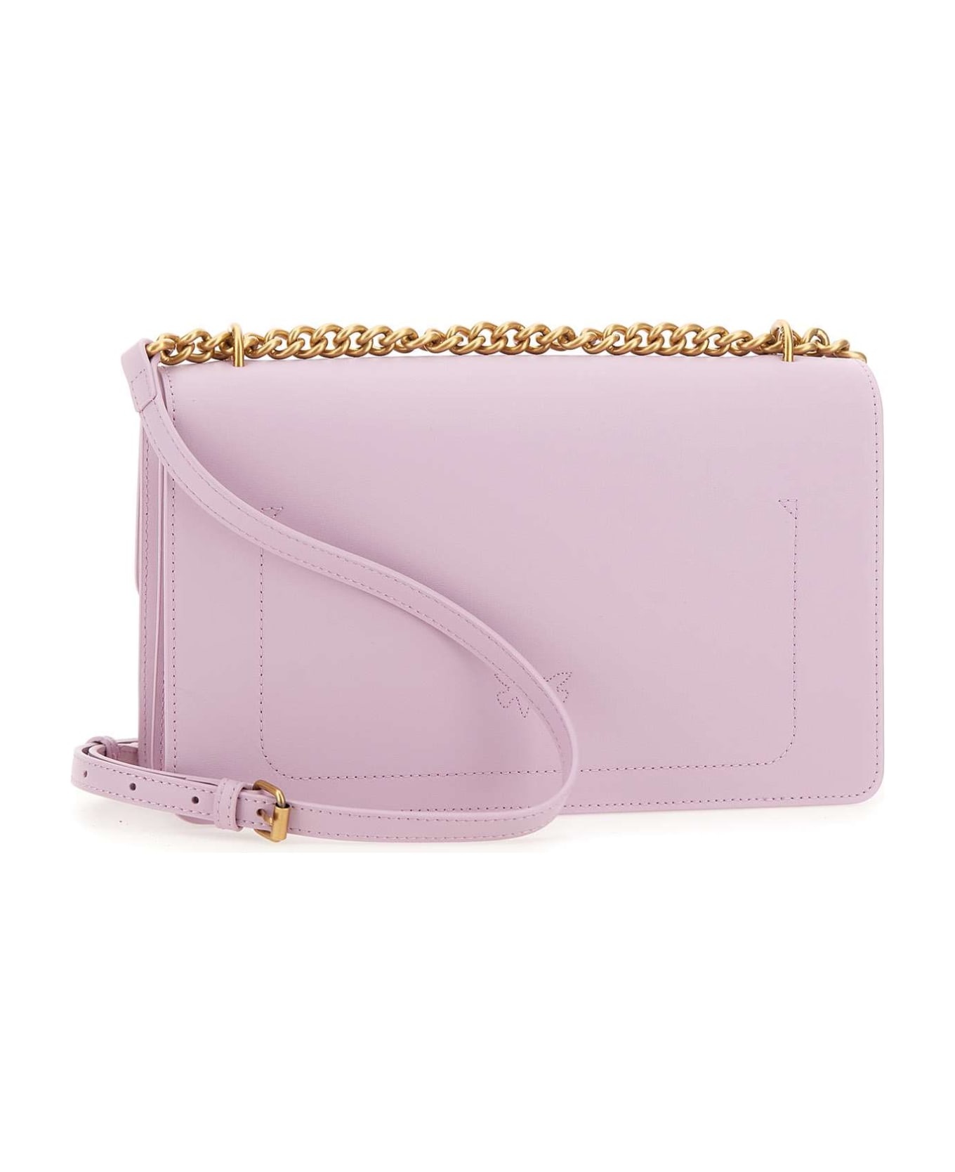 Pinko "love One Classic" Leather Bag - LILAC