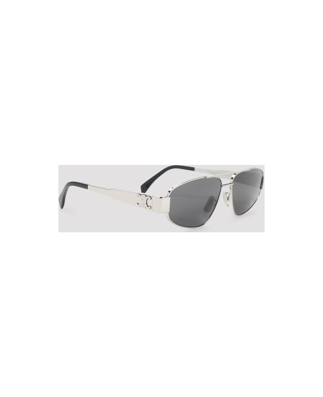 Celine Triomphe Metal 03 Sunglasses - Sm Silver Smoke