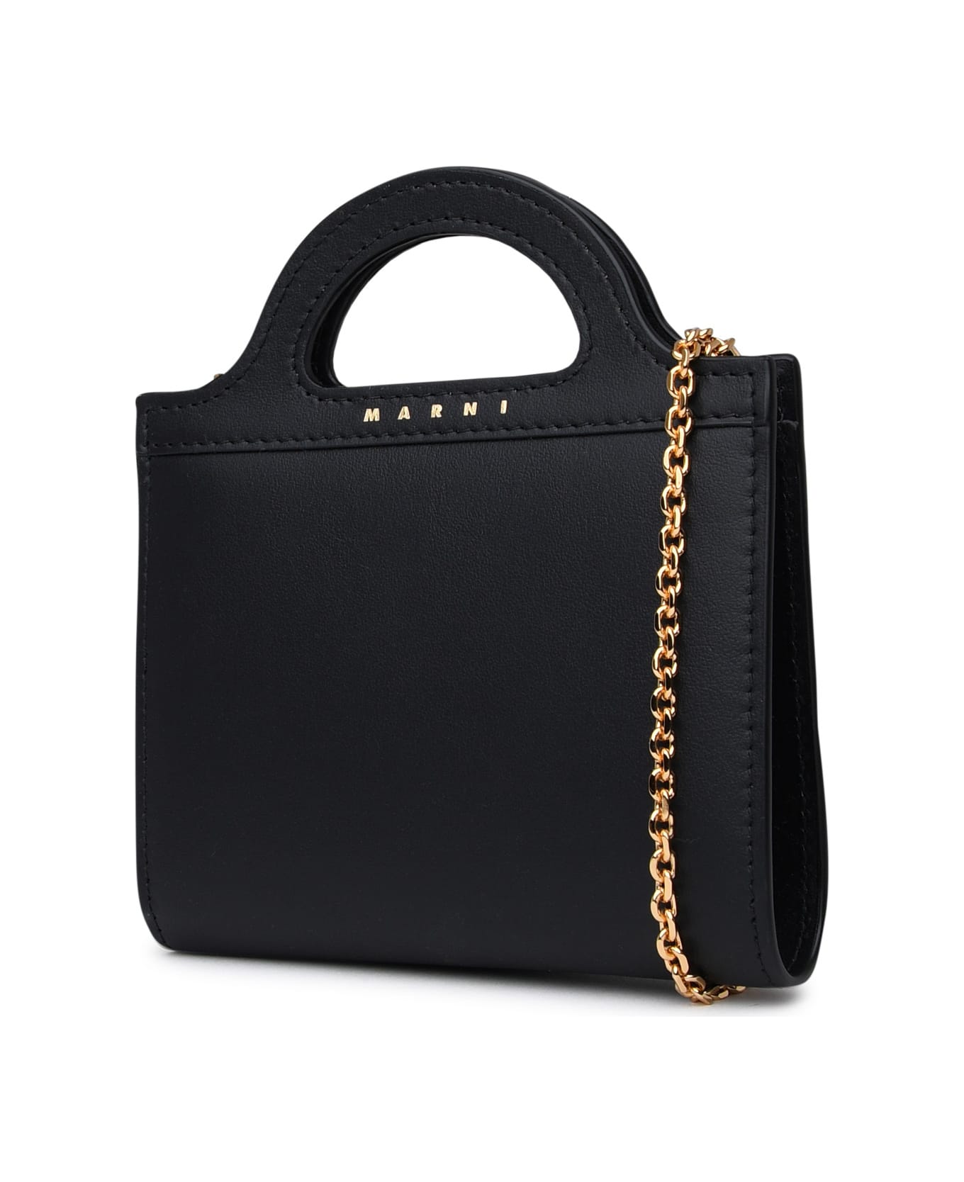 Marni Black Leather Wallet - Black