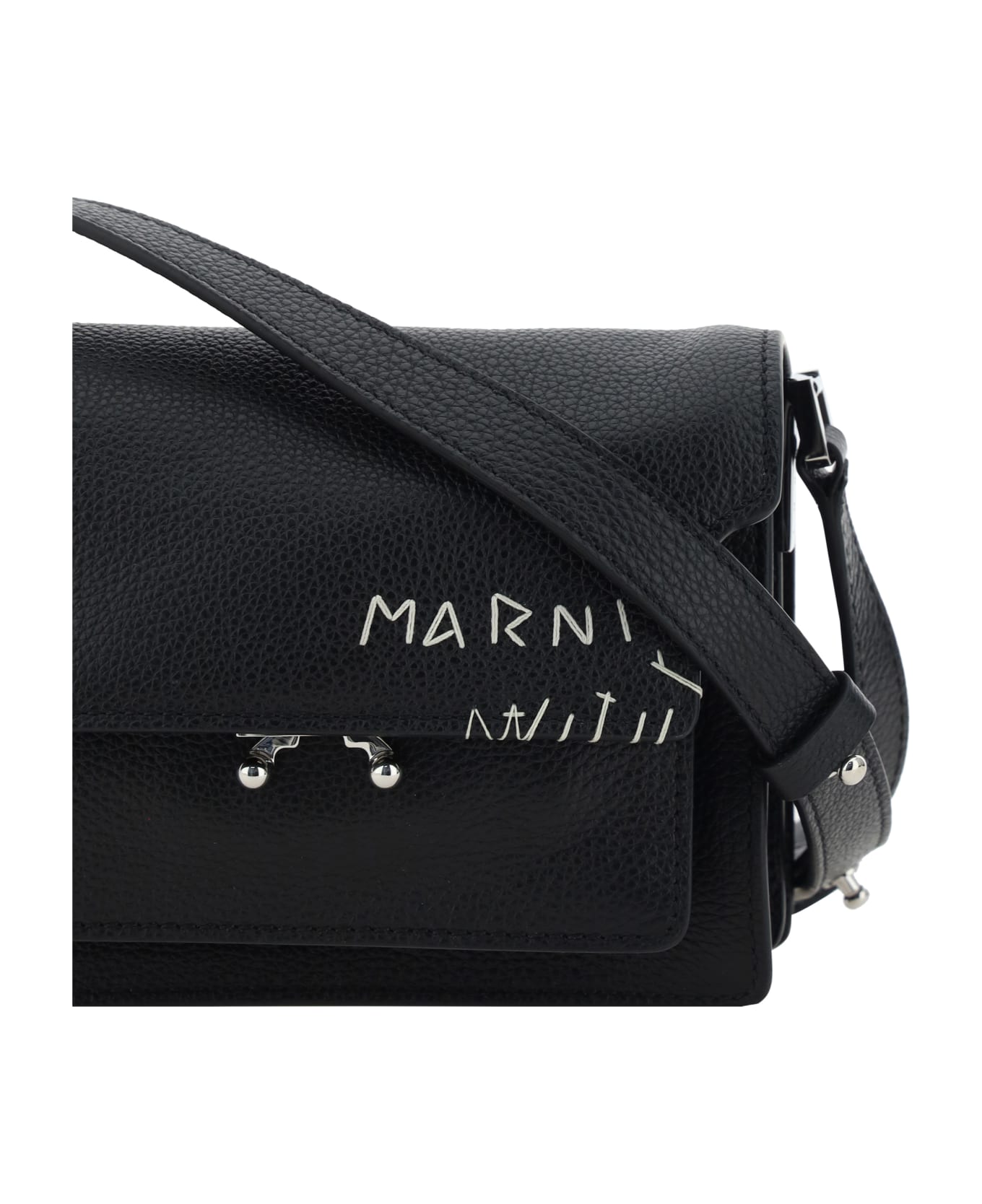 Marni Trunk Shoulder Bag - Black
