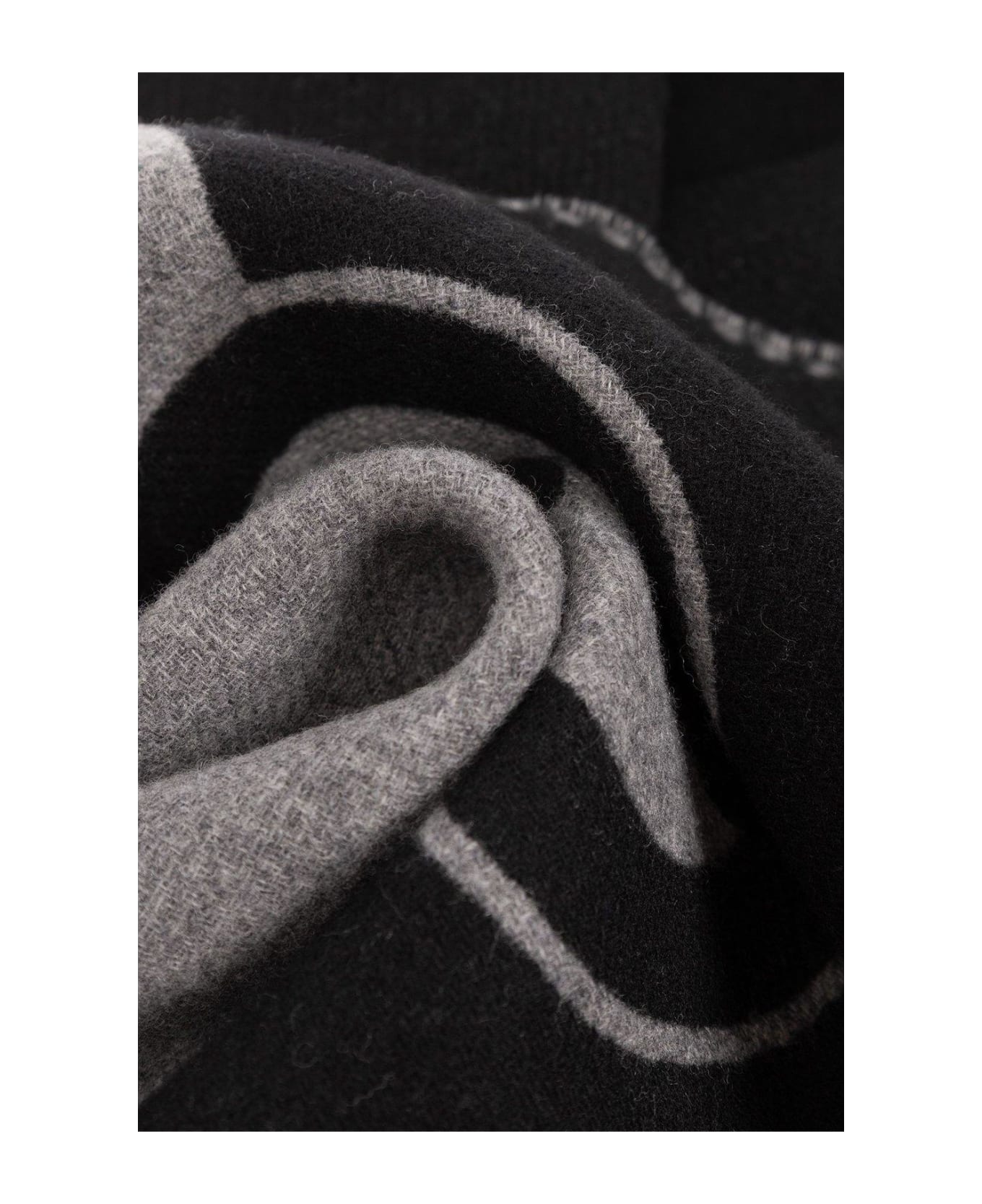 Gucci Interlocking G Intarsia Scarf - Grey スカーフ