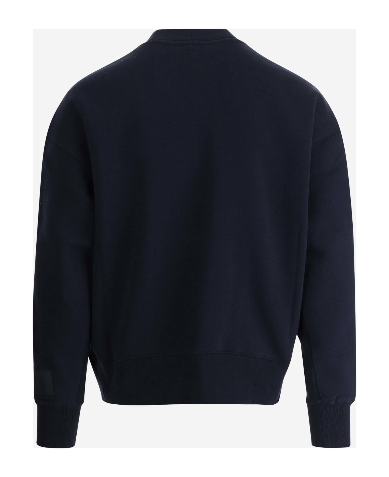 Ami Alexandre Mattiussi Cotton Blend Sweatshirt With Logo - BLUE