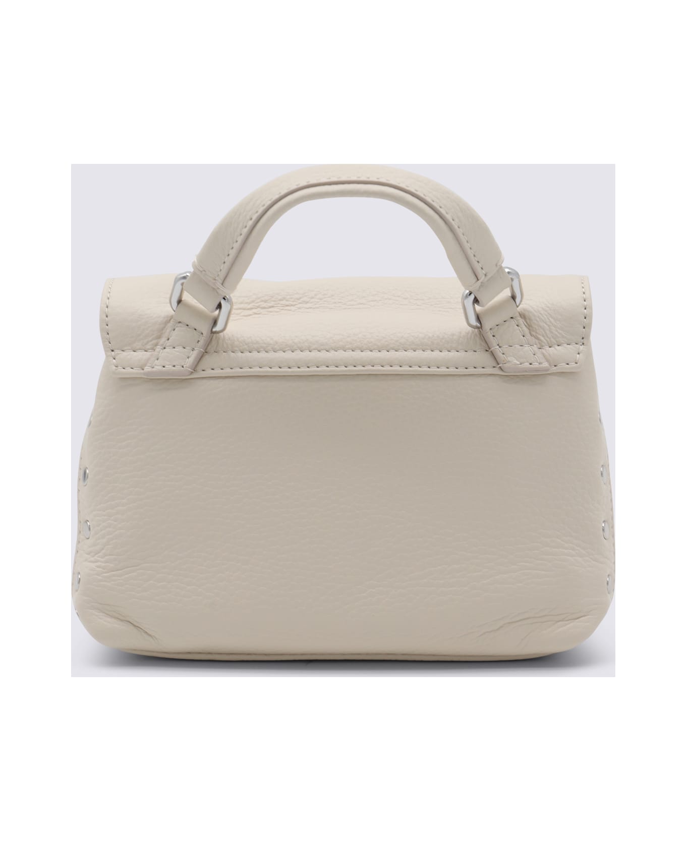 Zanellato White Leather Postina Baby Top Handle Bag - BEIGE ALCALINO