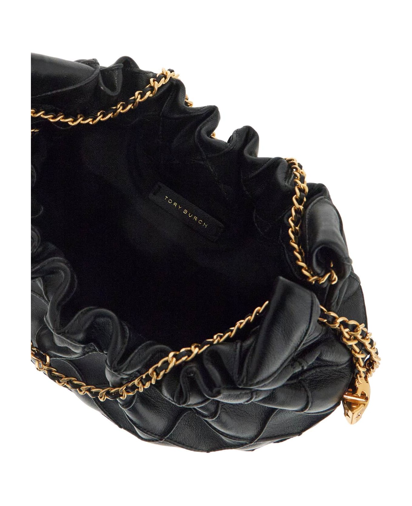 Tory Burch Mini Fleming Hobo Bag - Black トートバッグ