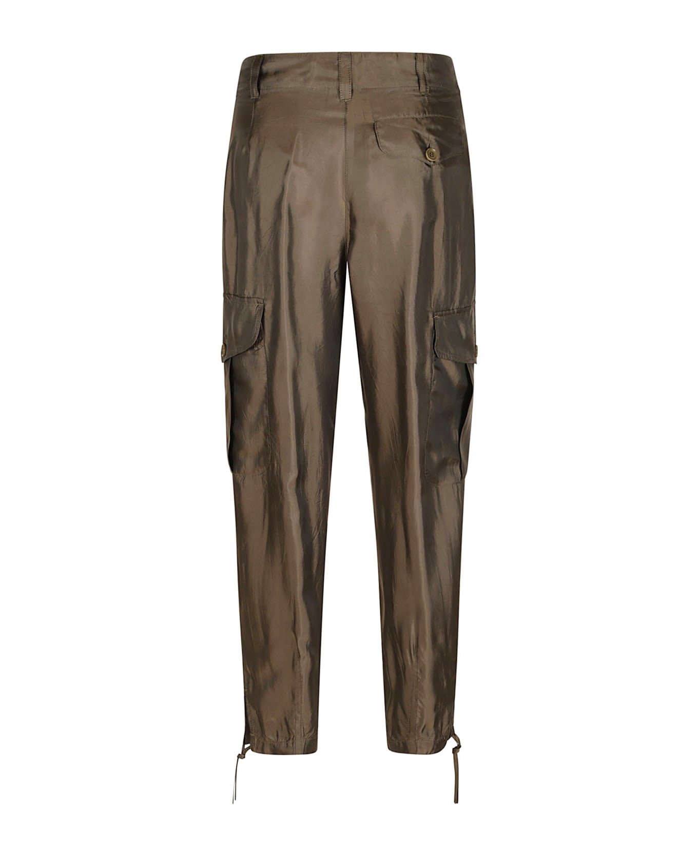 Aspesi Cargo Buttoned Trousers - Military