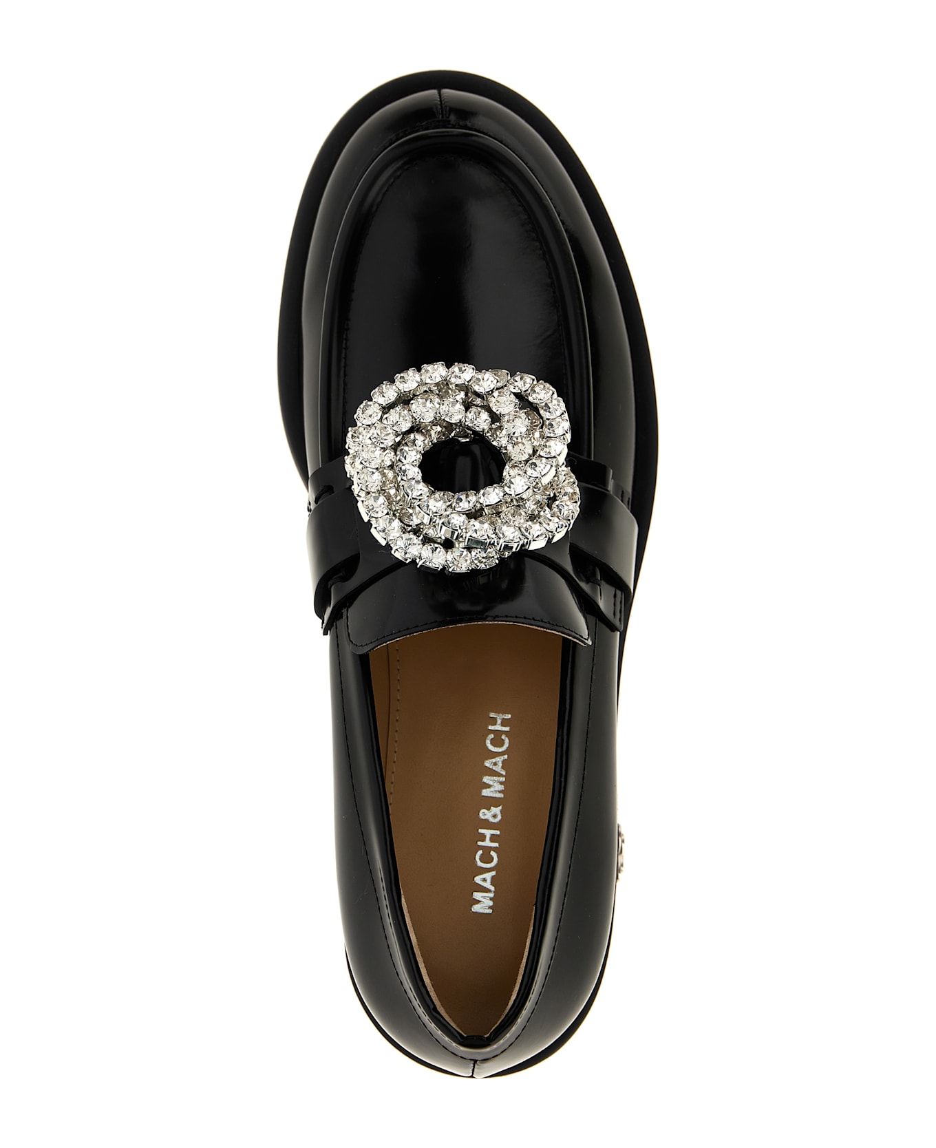 Mach & Mach 'galaxy Black' Loafers - Black  