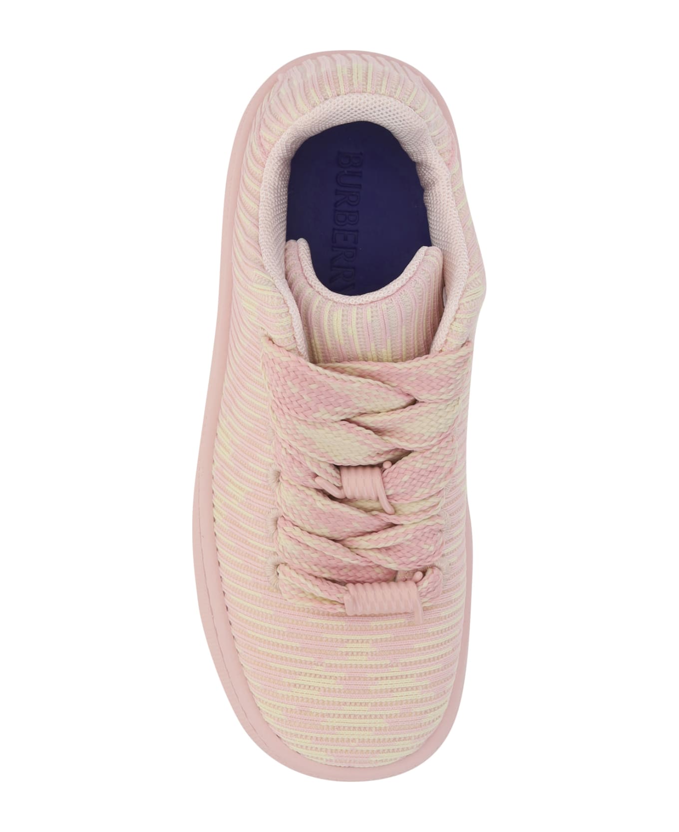 Burberry Embroidered Fabric Box Sneakers - Cameo Ip Check