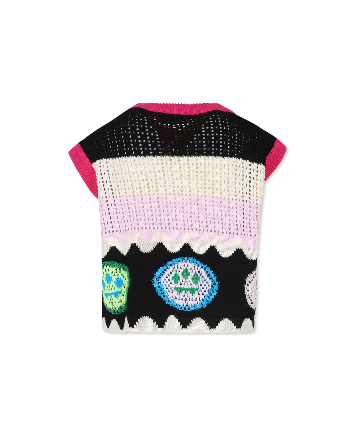 Barrow Black Top For Girl With Smiley - Black