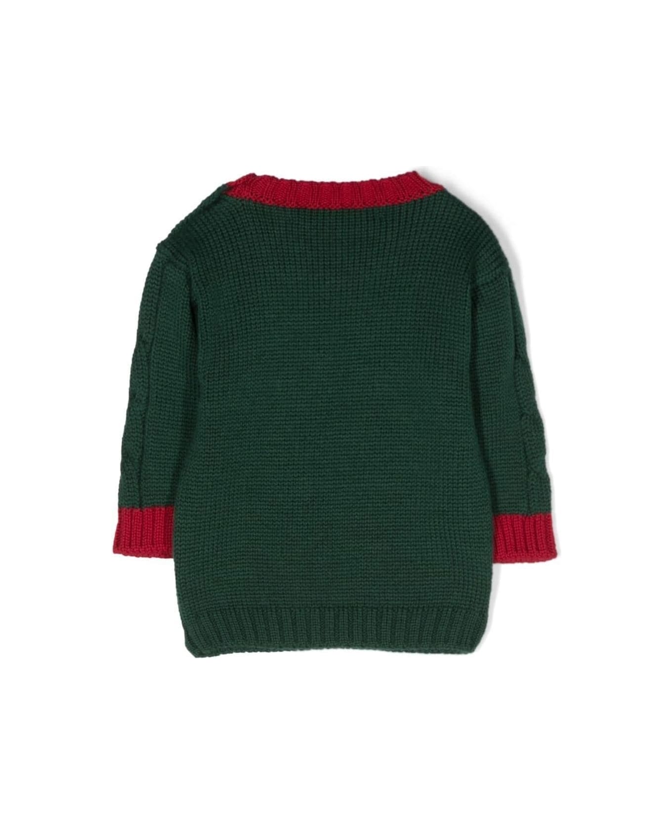 La stupenderia Sweater With Print - Green