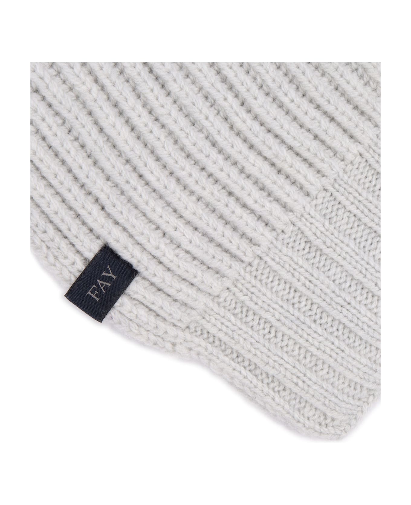 Fay Ribbed Scarf - GREY