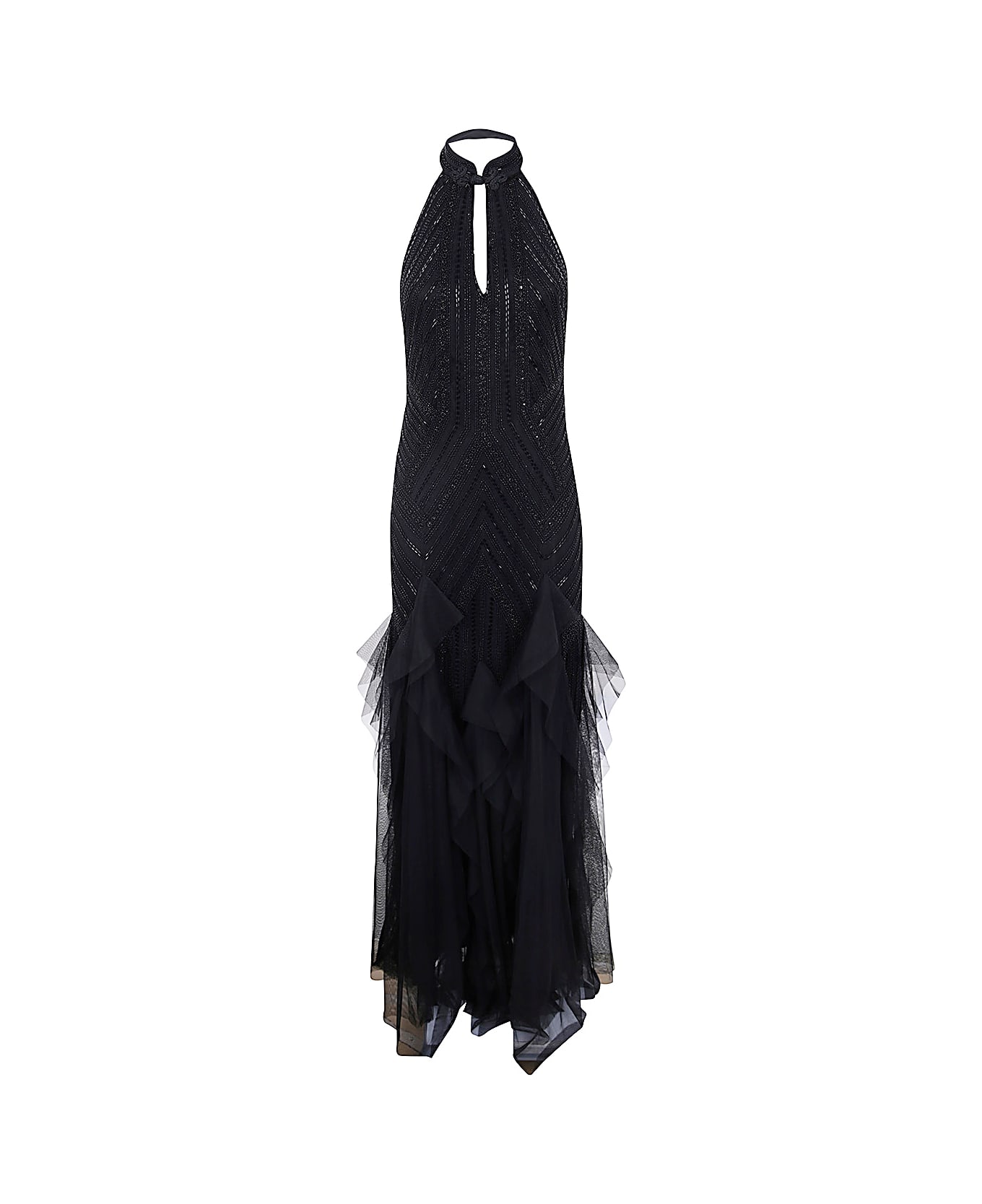 Ralph Lauren Pinette Sleeveless Gown - Black