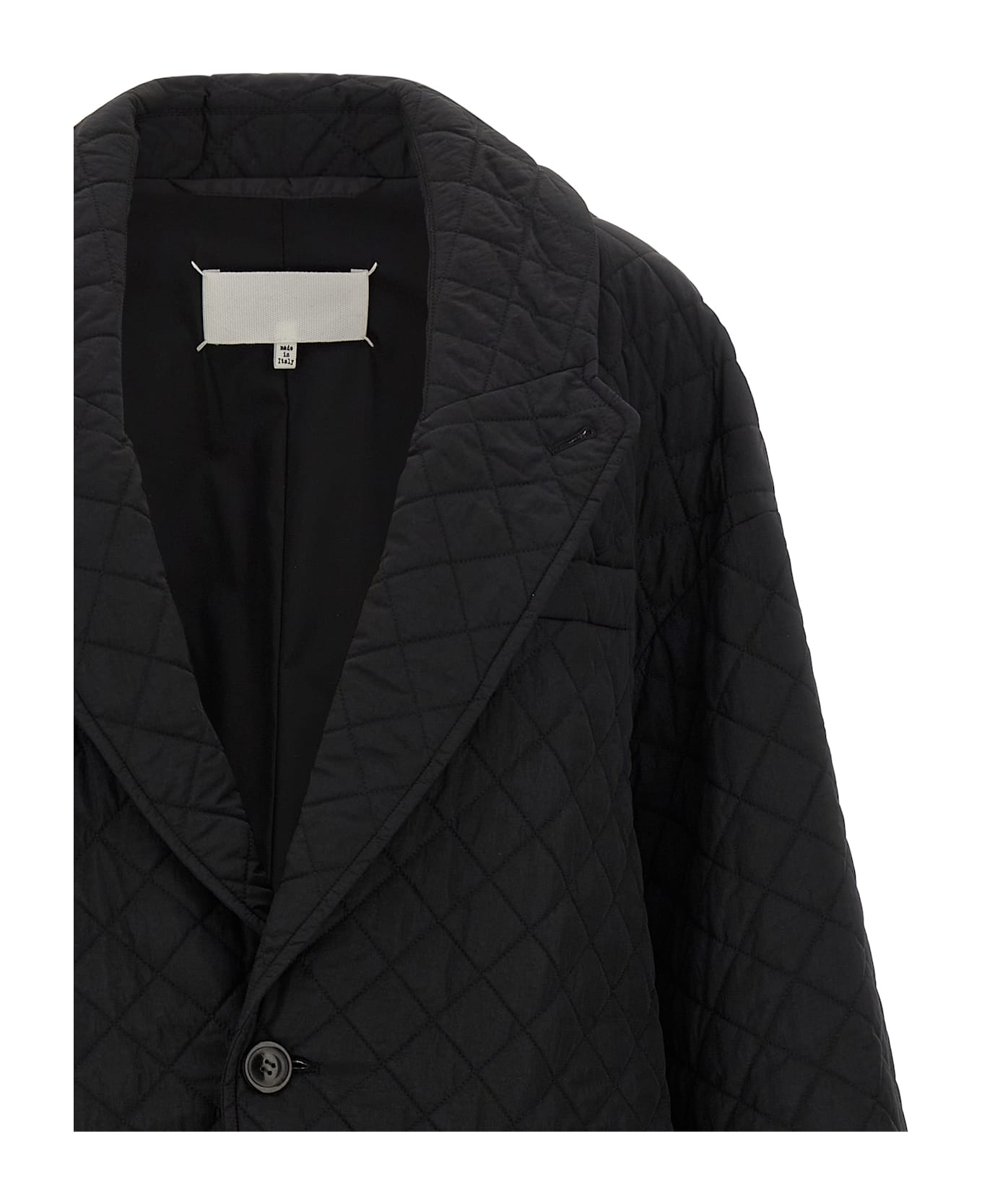 Maison Margiela Quilted Coat - Black  