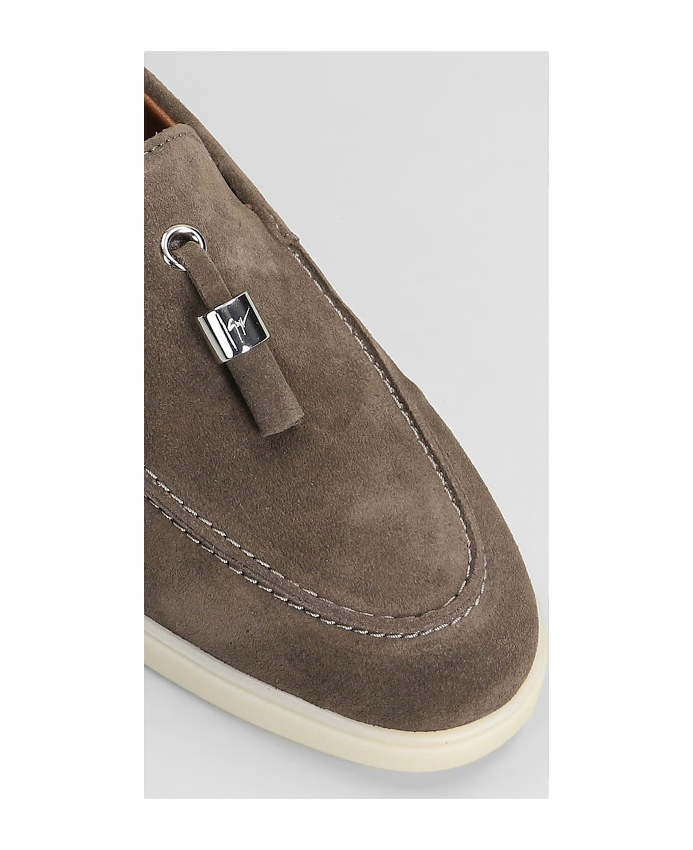 Giuseppe Zanotti The Maui Loafers In Beige Suede - beige