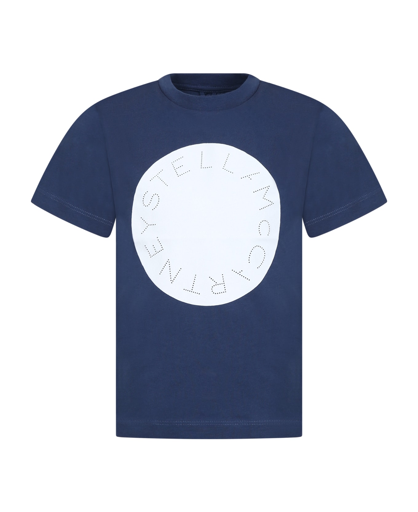 Stella McCartney Kids Blue T-shirt For Kids With Logo - Blue