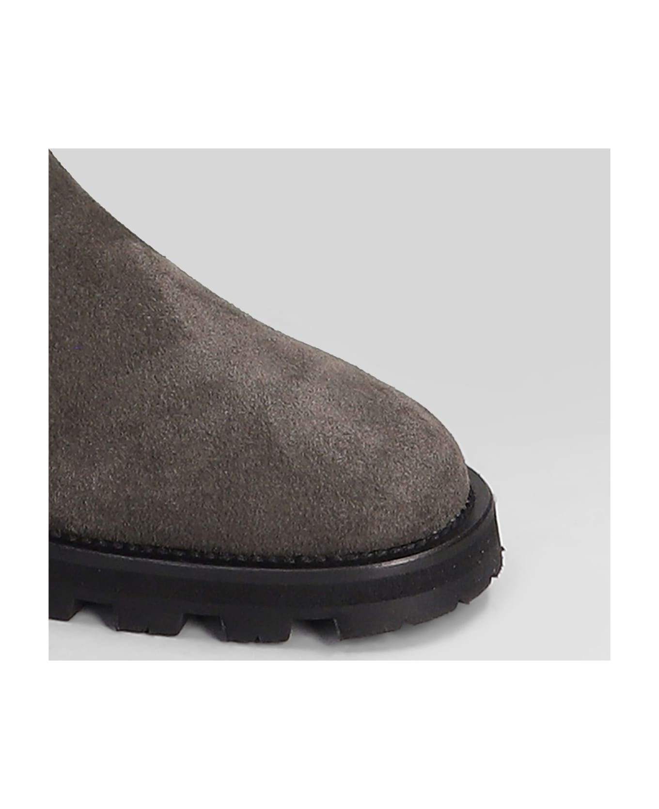 Roberto Festa Luz Low Heels Boots In Dark Brown Suede - dark brown