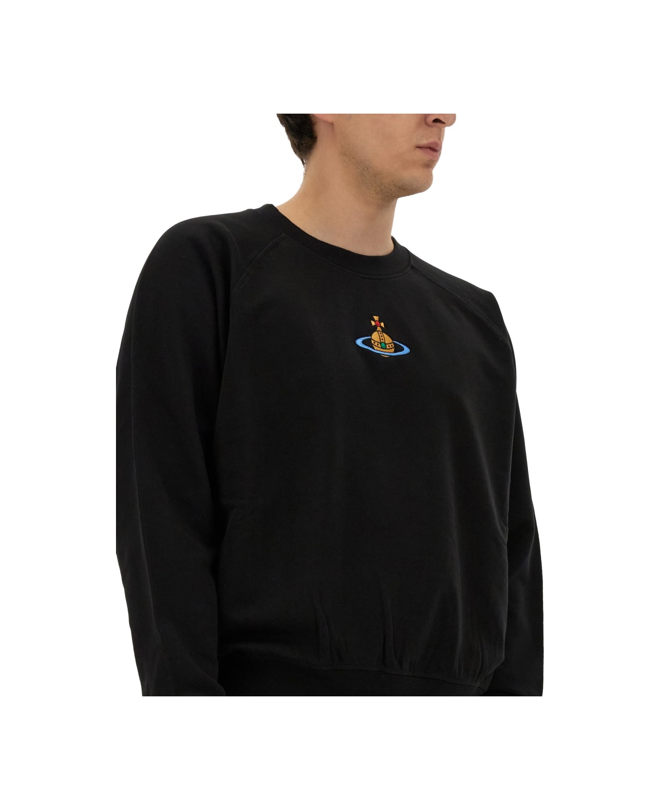 Vivienne Westwood Sweatshirt With Logo - BLACK フリース