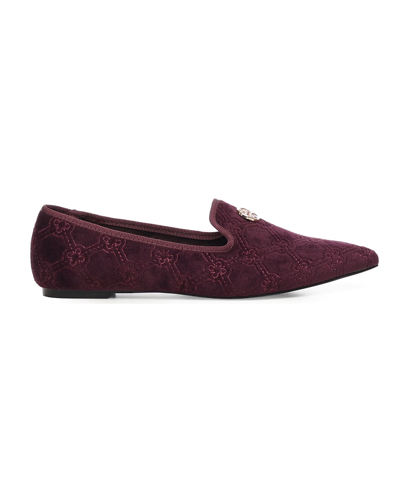 V73 Iris Winter Loafers With Logo - Bordeaux
