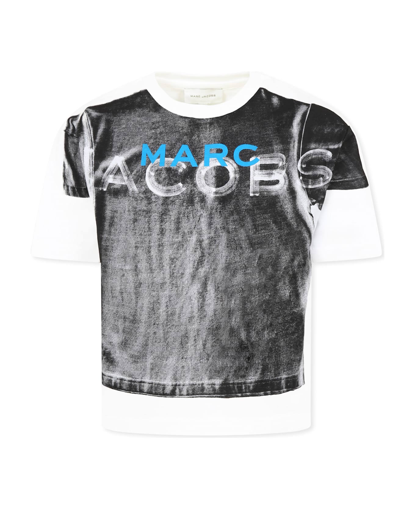 Marc Jacobs White T-shirt For Boy With Logo - White